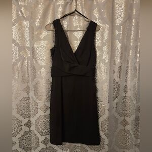 White House Black Market Black Halter Sheath Dress